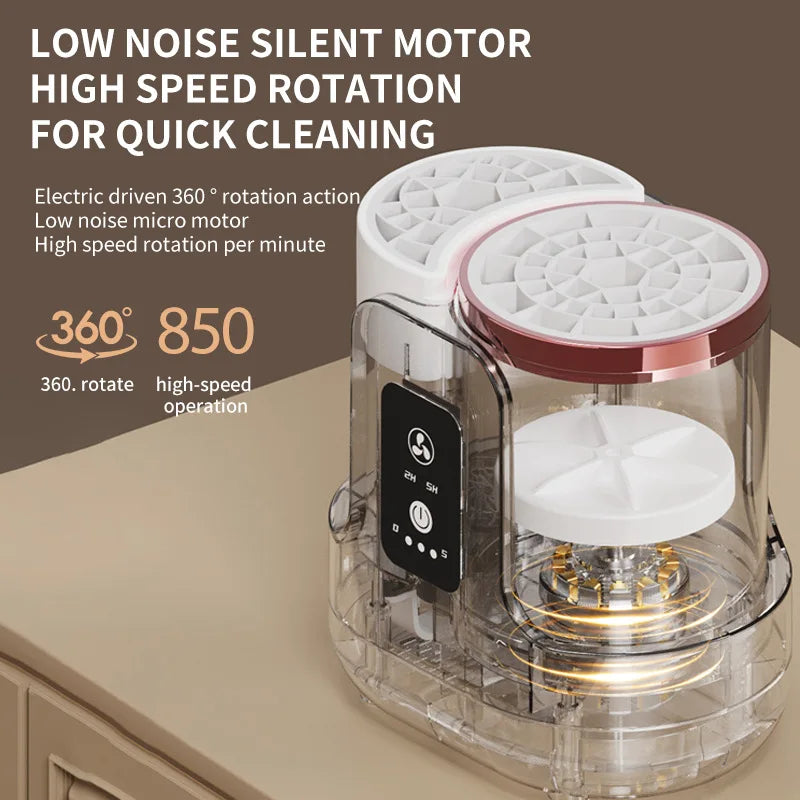 Automatic Makeup Brush Cleaner